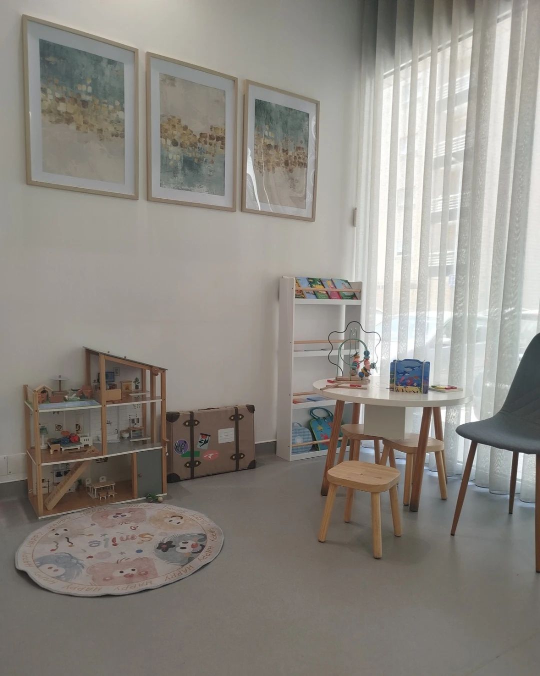 Espaço infantil na sala de espera